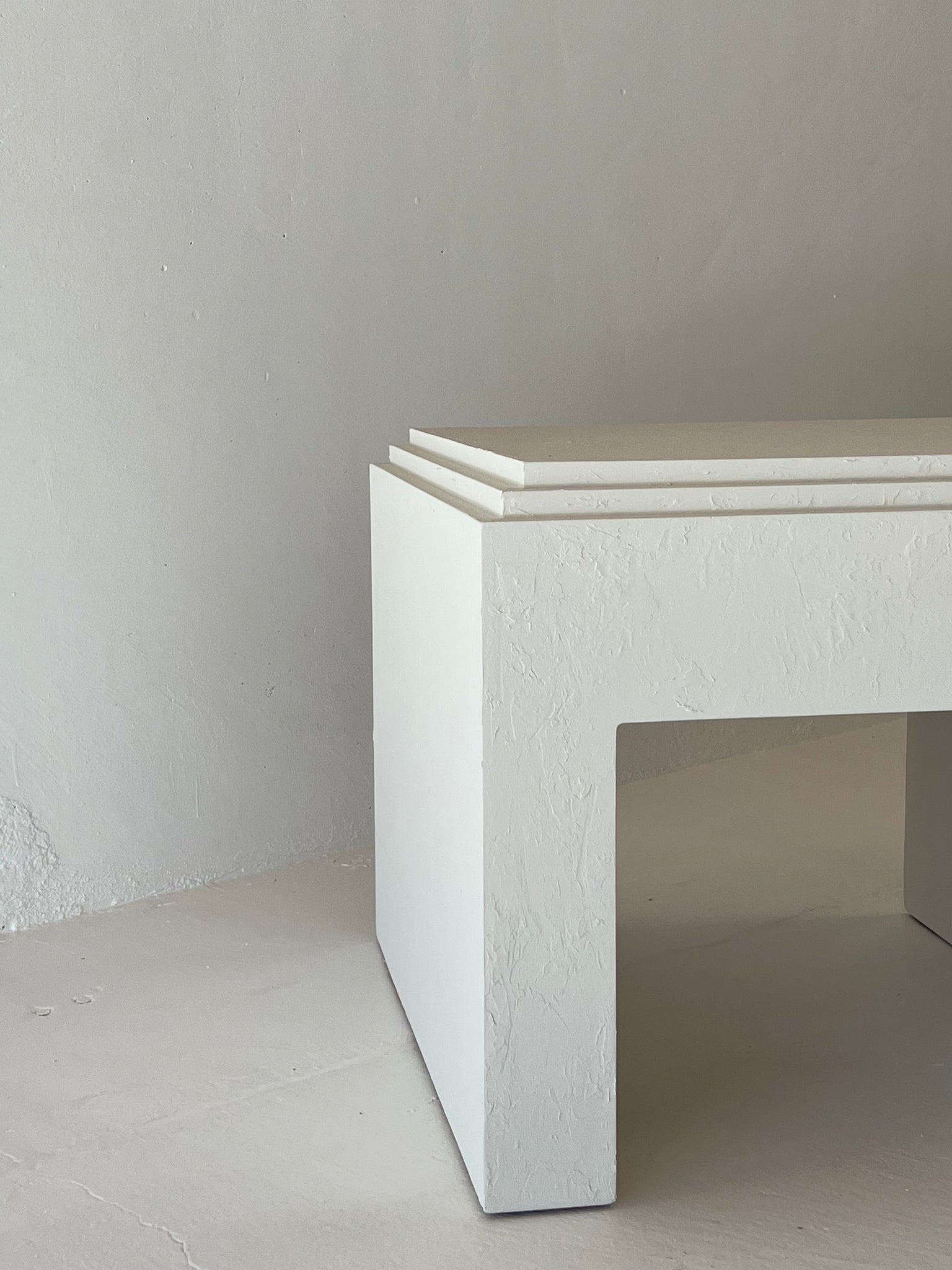 Off White Textured Table by Lane