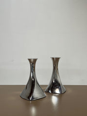 Chrome Candle Stick Holders