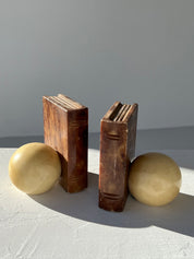 Italian Marble Alabaster Bookends