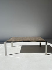 Marble and Chrome Coffee Table
