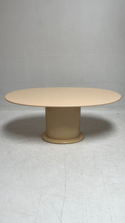 1980s Lacquer Oval Dining Table