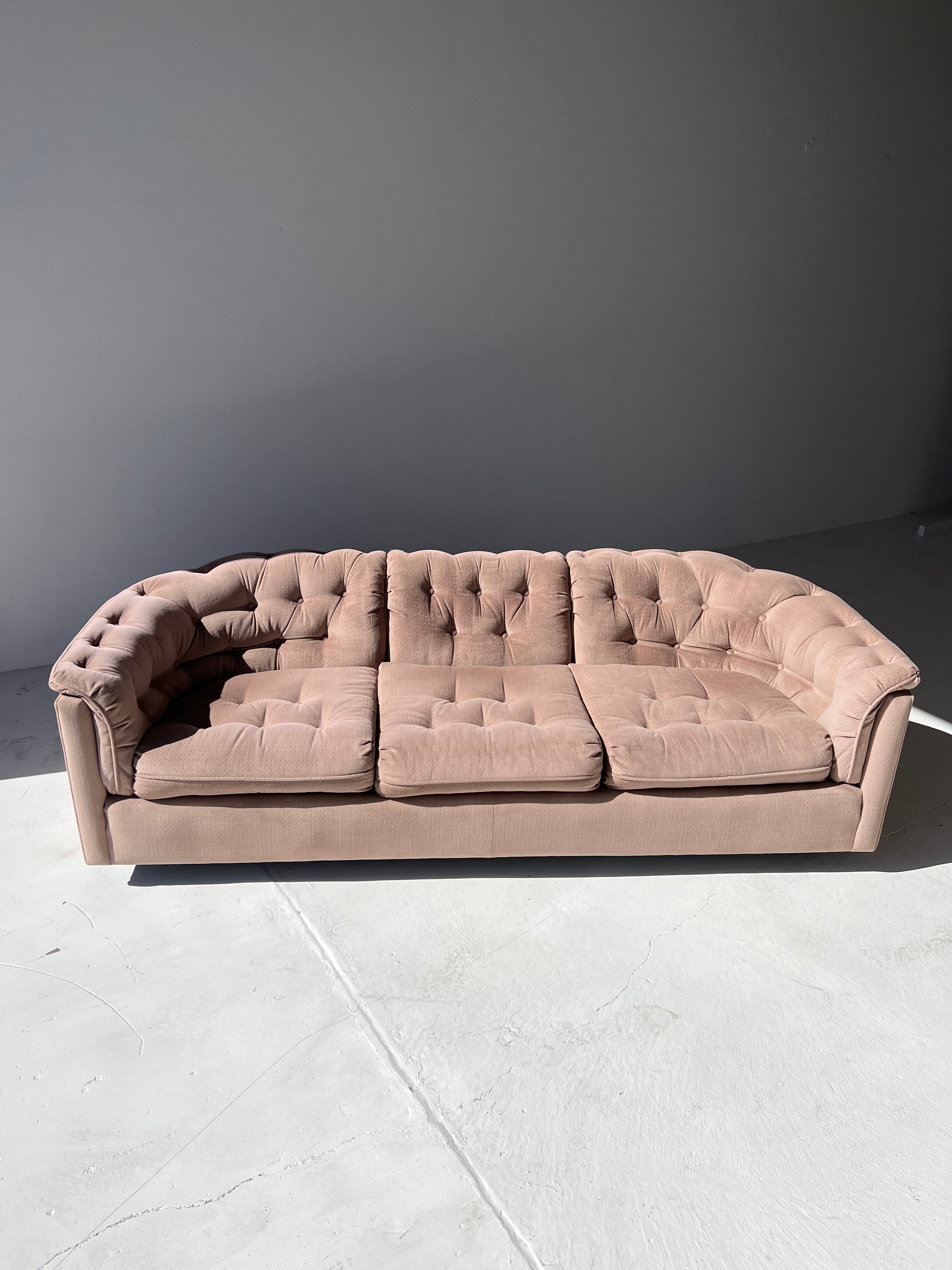 Mid-Century Mauve Sofa