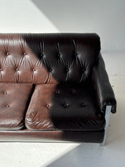 Vinyl and Chrome Sofa by Stratford Designs
