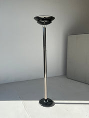 Black and Lucite Floor Lamp