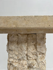 Tessellated Stone Travertine Pedestal