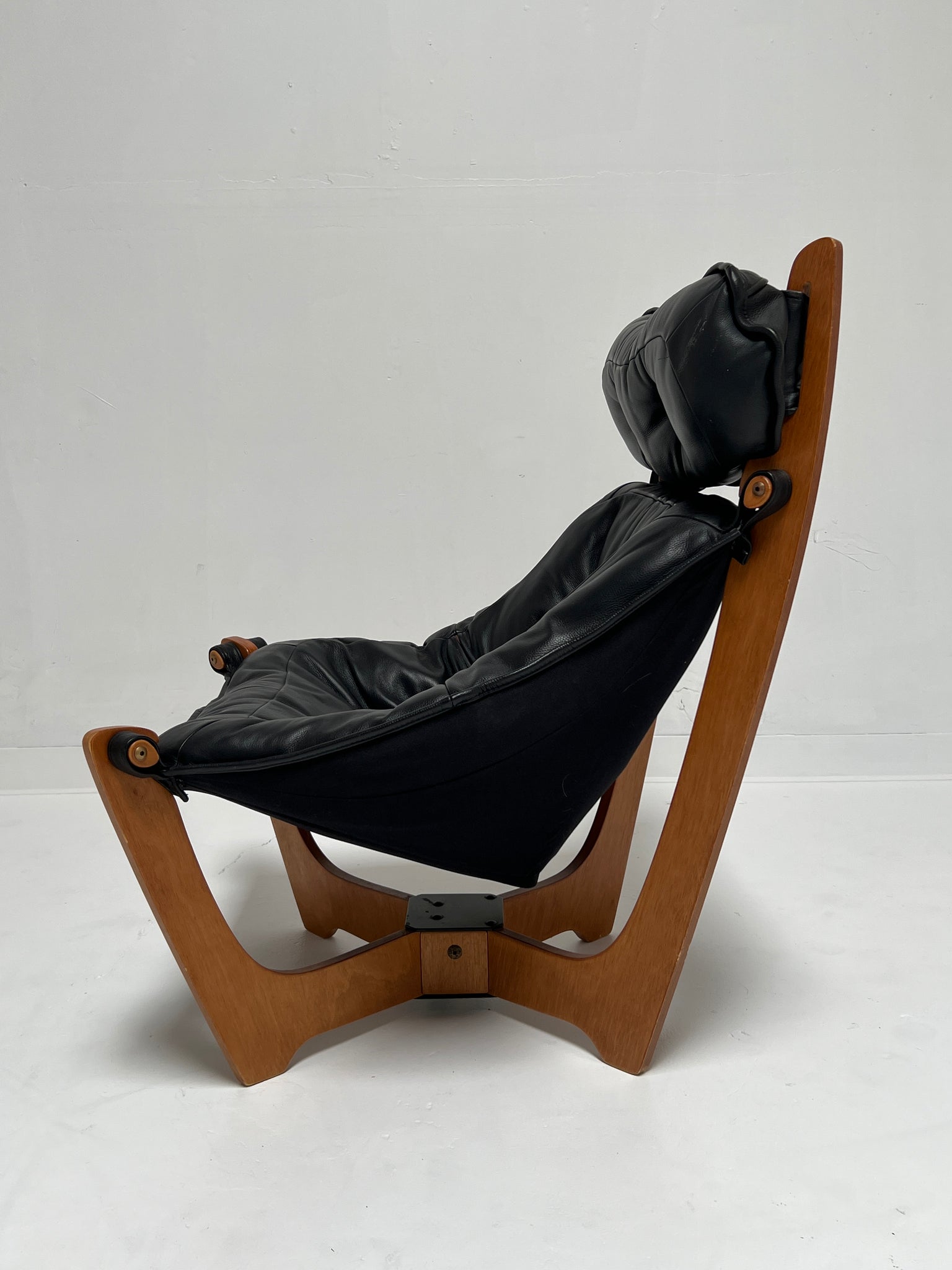 Mid Century Luna High Back Chair by Odd Knutsen