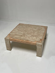 Tessellated Coffee Table with Inlaid Brass Detail by Marcius for Casa Bique