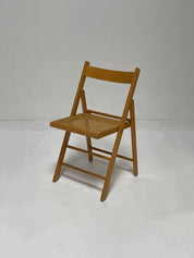 Italian Cane Folding Chair