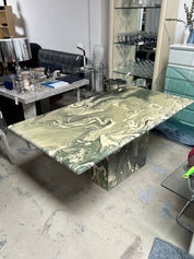 Green Marble Dining Table