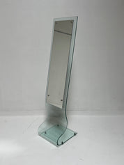 Post Modern Bent Glass Floor Mirror
