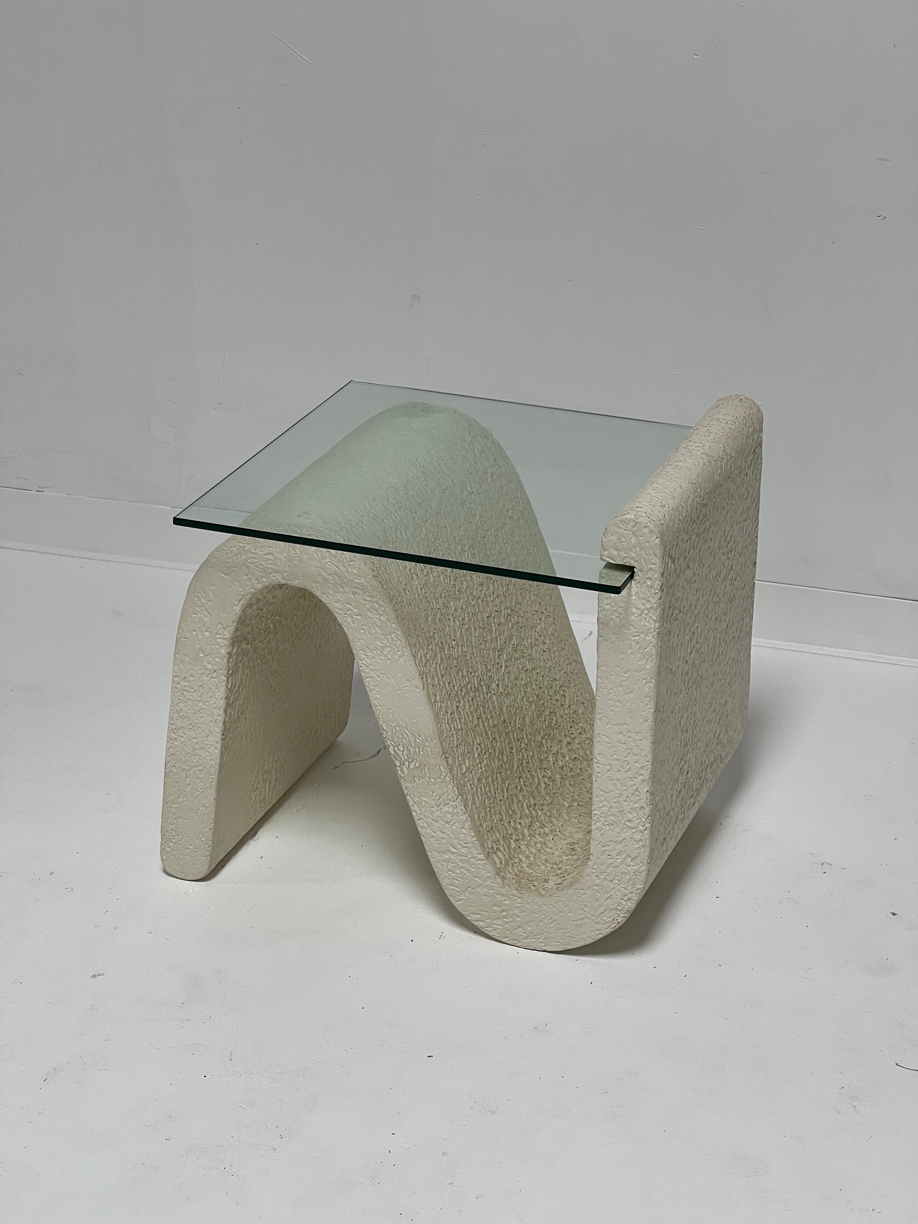 Post Modern Plaster End Table
